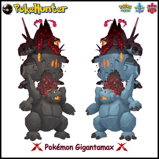 Pokémon Gigantamax Coalossal Shiny&amp;NotShiny