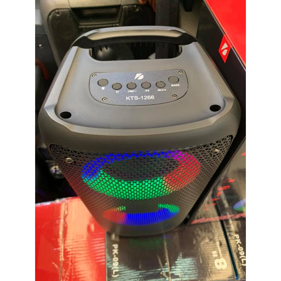 ลำโพงบลูทูธ ดอก4นิ้ว2ดอก ลำโพงปาร์ตี้ KTS-1266 งานหรู เบสแน่น 20 วัตต์ ปรับเบส-ไฟได้ ปิดไฟได้  มีที่วางมือถือ แบตในตัว - รูปที่ 7
