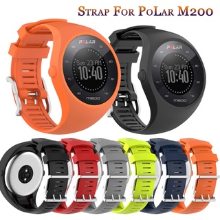 สายนาฬิกาข้อมือซิลิโคนสําหรับ Polar M200 Smart Watch