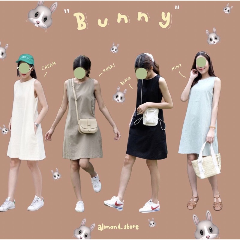ส่งต่อ bunny dress เดรสสีดำ by almond.store