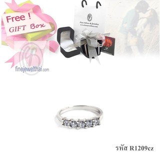 Finejewelthai แหวน แหวนเพชร เพชรสังเคราะห์ แหวนเงิน เงินแท้ - R1209cz-R1206cz-R1004cz-R1061cz