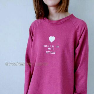 CHERRY RED ❤ Long-sleeved T-shirt