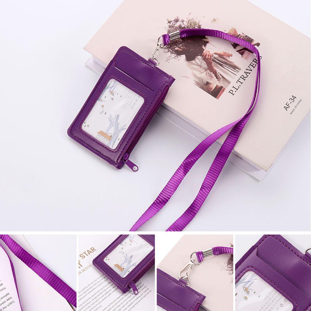 กระเป๋าสตางค์หนังเทียม ใส่บัตรได้ สําหรับโรงเรียน สํานักงาน