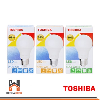 TOSHIBA หลอด LED A60 G7 9W DL E27 หลอดไฟแอลอีดี แสงขาว Daylight / แสงเหลือง Warm white / แสงขาวนวล Cool white DL/WW/CW