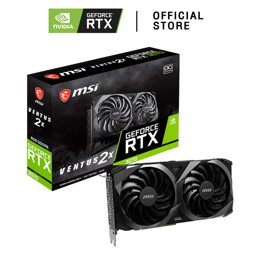 Nvidia MSI การ์ดจอ RTX 3070 VENTUS 2X OC