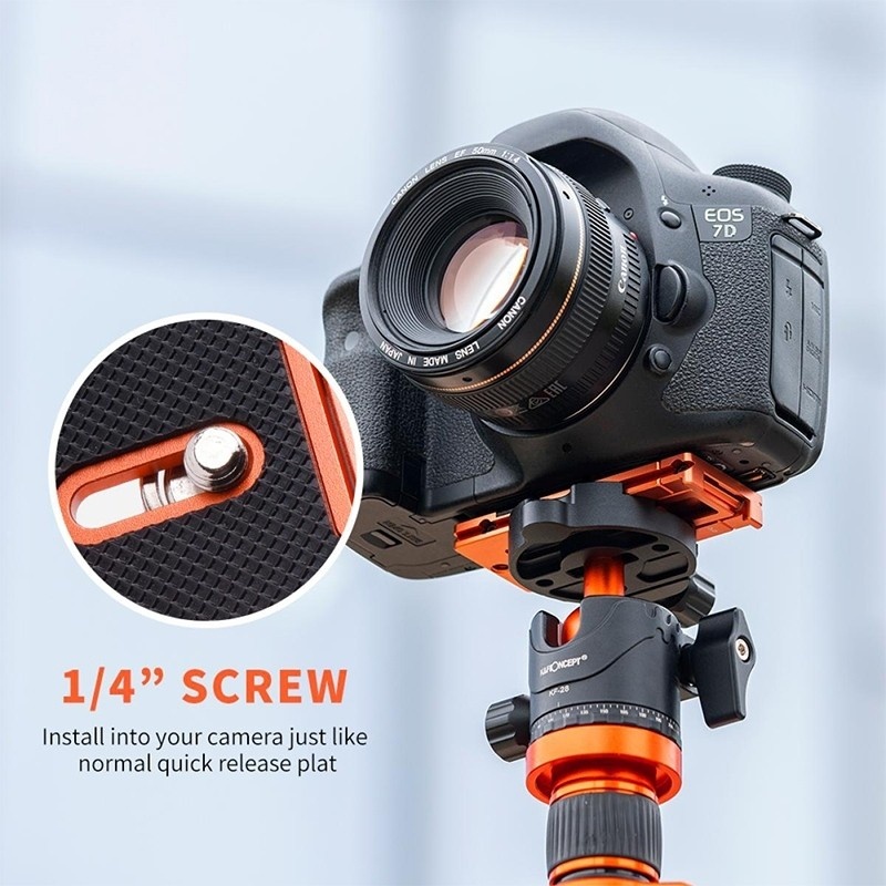 K&F ARCA SWISS QUICK RELEASE PLATE FOR CAMERA AND SMARTPHONE KF31.027 เพลทขาตั้งกล้อง #6