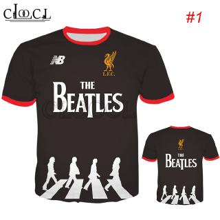 HX Liverpool The Beatles เสื้อลิเวอร์พูล พิมพ์เสื้อยืด