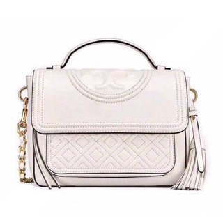 TORY BURCH FLEMING SATCHEL WHIITE