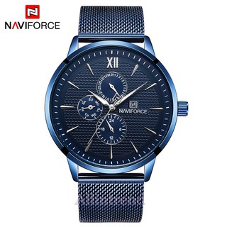 นาฬิกา Naviforce รุ่น NF3003M สีน้ำเงิน ของแท้ รับประกันศูนย์ 1 ปี ส่งพร้อมกล่อง ราคาถูกที่สุด #NF #NF3003