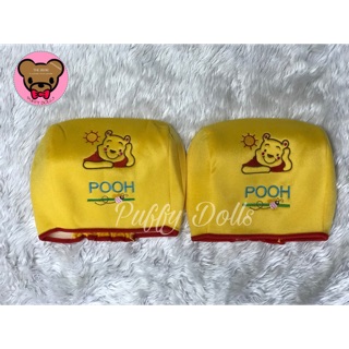 💛หมวกหุ้มเบาะ#หมีPooh💛ได้รับ 1 คู่ (2ชิ้น)#มีบริการเก็บเงินปลายทาง