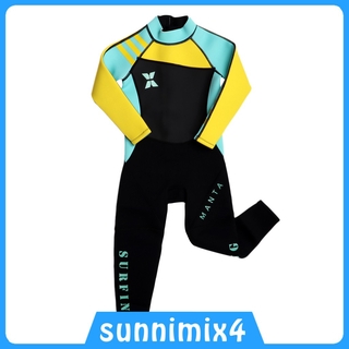 [H₂Sports&amp;Fitness] Neoprene Wetsuit Long Sleeve Full Body Swimsuit For Kids