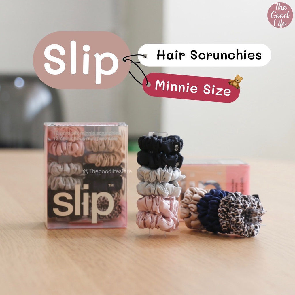(ลด20%เก็บโค้ดหน้าแรก) (ใหม่ล่าสุด) Slip Scrunchies Minnie  ของแท้ นำเข้าจาก USA ผลิตจากผ้าไหม 100%