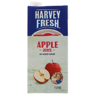 น้ำแอปเปิ้ล ไม่ใส่น้ำตาลเพิ่ม Harvey Fresh Apple Juice 1Ltr.