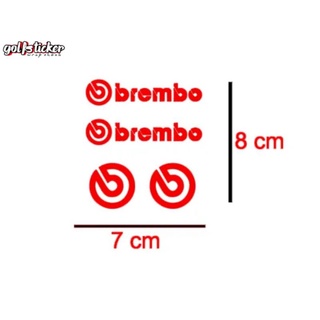 สติ๊กเกอร์ brembo  ไม่สะท้อนแสง