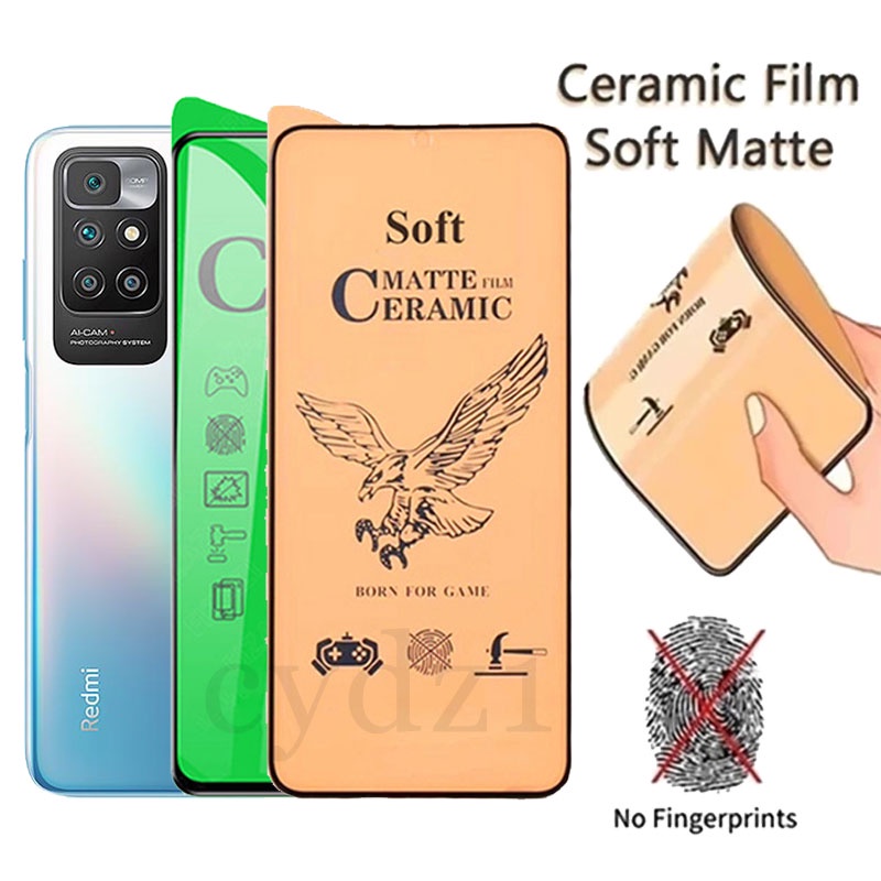 ฟิล์มกระจกนิรภัยเซรามิค แบบนิ่ม ผิวด้าน สําหรับ Redmi 15 15C 14C 14R 13 13C 12 12C 11A A3 A1 A2 10 9