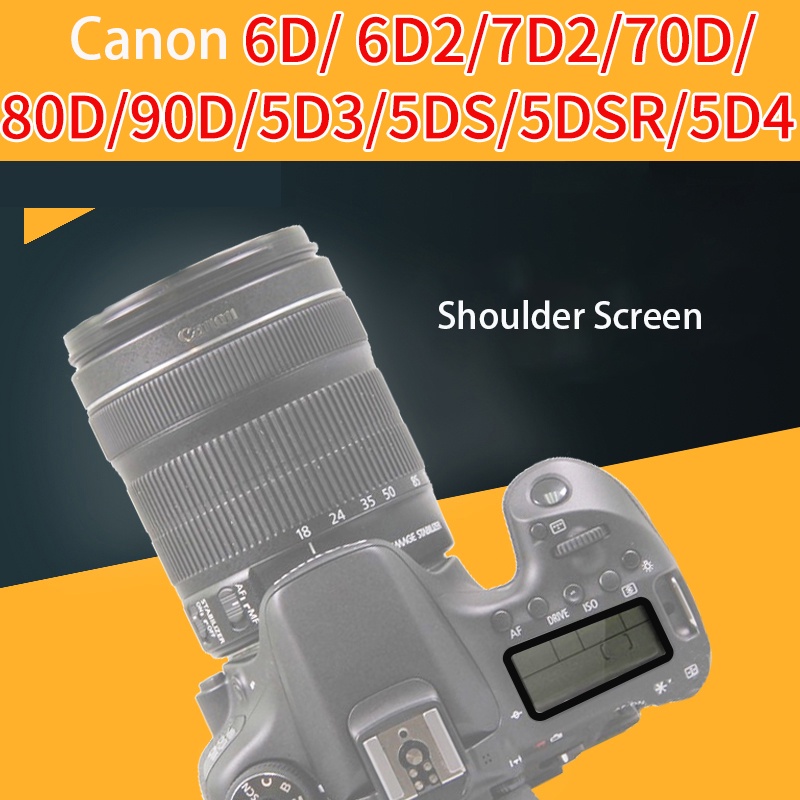 อุปกรณ์เสริมฟิล์มกันรอยหน้าจอ Canon ไหล่ LCD Screen Protector Canon 6D 6D2 SLR 7d 7d2 กล้อง 70D 80D 90d 5d3 5D4 5DS 5dsr