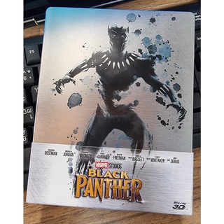 พร้อมส่ง💥Black Panther/แบล็ค แพนเธอร์ (Blu-ray 3D + Blu-ray + Steelbook)