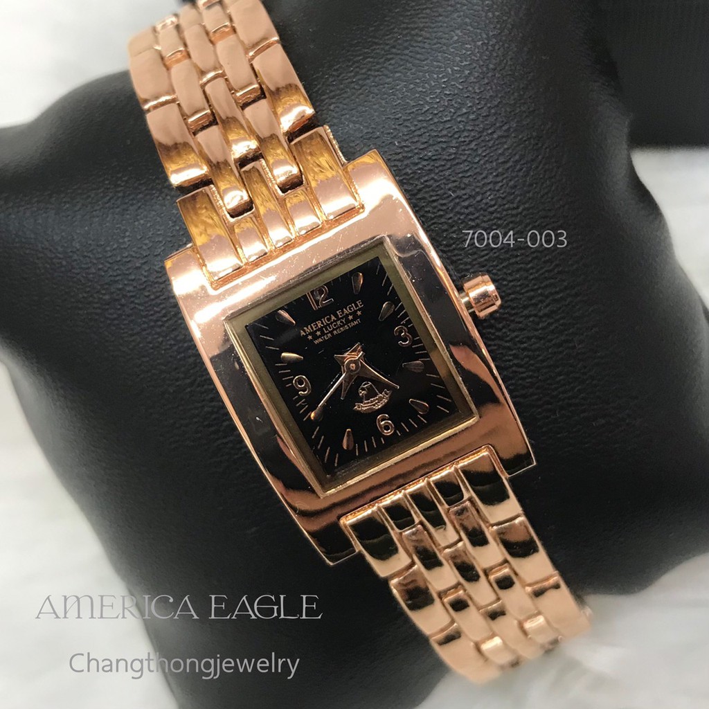 นาฬิกา America Eagle(7004-003)ทองคุณภาพดี ทองชุบ ทองปลอม ทองไมครอน
