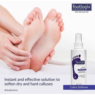 FOOTLOGIX Callus Solftener.ฟุตโลจิกน้ำยาขัดส้นเท้าด้าน น้ำยาตัดหนัง ไม่มีส่วนผสมของกรดผิวแพ้ง่ายใช้ได้ ขัดเกลี้ยงเกลา