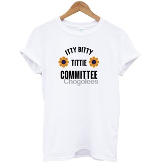 เสื้อยืดผ้าฝ้าย พิมพ์ลาย Itty bitty titti Committee Flower LEkabp08OLmncl86