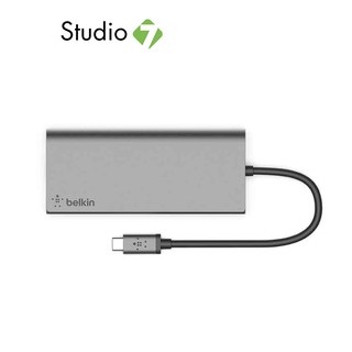 Belkin Type-C Multifunctional Converter HUB 6-in-1 (F4U092btSGY) Gray อุปกรณ์แปลงสัญญาณ by Studio7