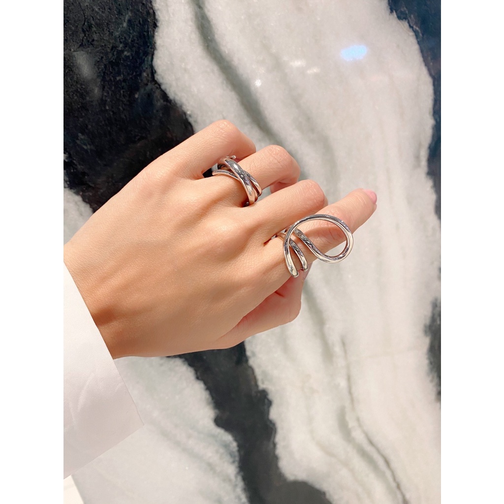 SWAN - Nova Ring แหวนเงินแท้ เงินเกลี้ยง ดีไซน์โค้ง