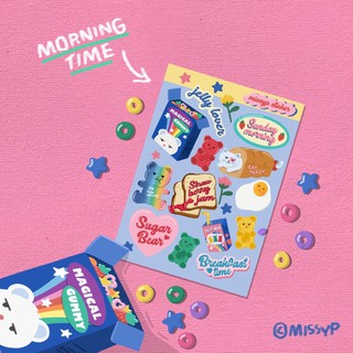 STICKER MORNING TIME