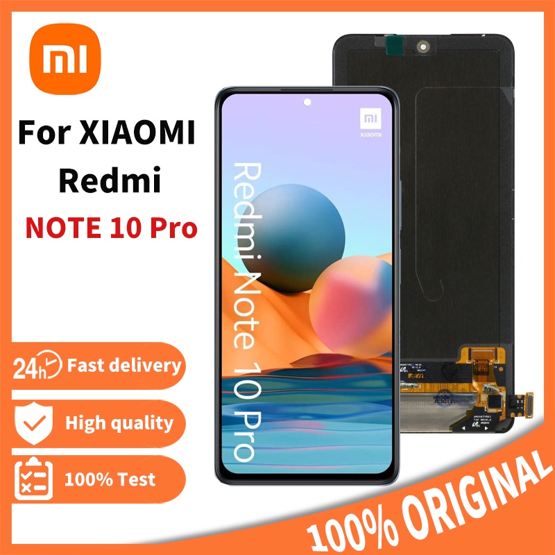 6.67" Original AMOLED For Xiaomi Redmi Note10 Pro 2021 M2101K6G LCD Display With Touch Screen Digiti