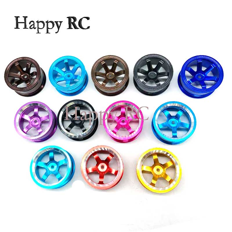 4pcs RC อลูมิเนียมล้อขอบสําหรับ 1/10 RC Drifting รถ HSP 94123 Sakura D4 SC XI Tamiya 416 T4 HPI Kyos