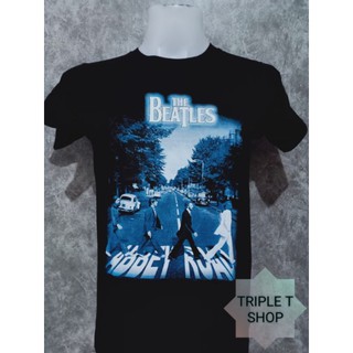 เสื้อยืดคอกลม สกรีนลาย THE BEATLES (รหัส 78)