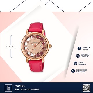 นาฬิกาข้อมือ casio รุ่น SHE-4047LTD-4AUDR