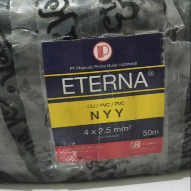 NYY สายไฟสีดํา 4 x 2.5 4 x 2.5 4x2.5 4x2.5 4x2.5 Eterna (เมตร) สาย NYY 4 x 2.5 มม. 4x2.5 มม. 4x2.5 ม