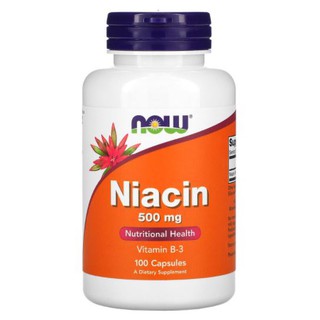 Now Foods, Niacin, 500 mg [ 100 Capsules ] Vitamin B-3 , Vitamin B3 ,Niacin puritan