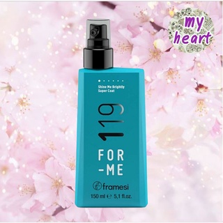 Framesi For Me 119 Shine Me Brightly Super Coat 150 ml สเปรย์เพิ่มความเงางามสำหรับผมตรง