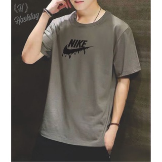 NIke หยดโลโก้ออกแบบ Tshirt ผ้าฝ้าย Unisex ชุดลําลอง u)D