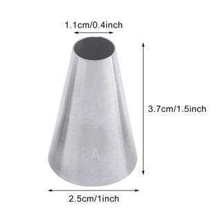 หัวบีบครีมเค้ก หัวบีบแบบกลม เบอร์ 1A,2A ,3Aหัวบีบกลม Round Tubes