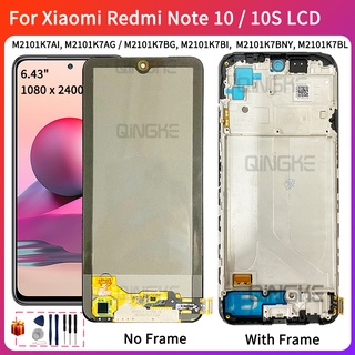 อะไหล่หน้าจอสัมผัส LCD แบบเปลี่ยน สําหรับ Xiaomi Redmi note 10 Redmi note 10S