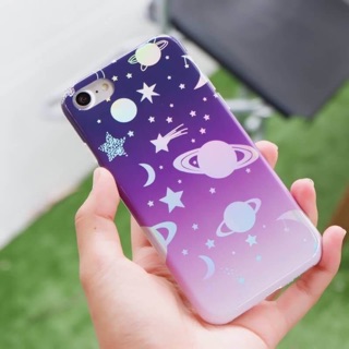 🌎⭐️เคส อวกาศวิบวับสีม่วง ราคาไม่แพง🔥