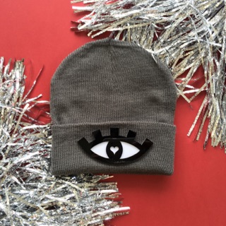 Mikiwuu Eye beanie/Grey