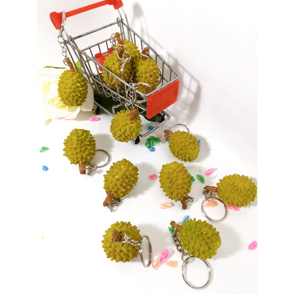 พวงกุญแจ​ทุเรียน​ ผลไม้ยอดฮิต พวงกุญแจ​แฮนด์เมด