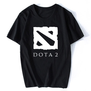 เสื้อยืดคอกลม ผ้าฝ้าย พิมพ์ลายเกม Defense of The Ancients Dota 2 สไตล์โบราณ สําหรับผู้ชายS-5XL