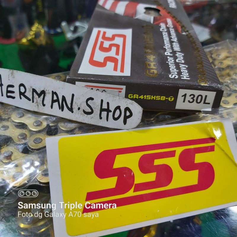 โซ่ SSS 415-130 hsbt / โซ่ทอง ss 415 130 hsbt / โซ่ 415 130 ทอง hsbt / โซ่ ssbt