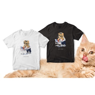 เสื้อยืด cat collection ลาย cat police ผ้า cotton 100% (แบบE)