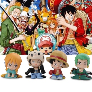 ฟิกเกอร์โมเดลการ์ตูนOnepiece  มินิมอล ลูฟี่-นามิ-ลอร์-โซโล น่ารักๆขนาด 4-4.5cm (พร้อมส่งของอยู่ที่ไทยส่งถึง1-2วัน)