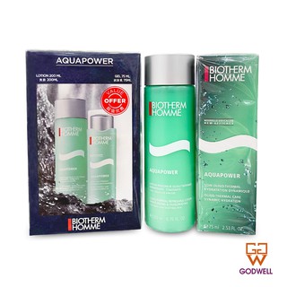 BIOTHERM - Biotherm Homme Super Aquapower Moisturizer &amp; Lotion Set (Lotion 200ml+Gel 75ml) Men Skincare - Ship From Hong Kong