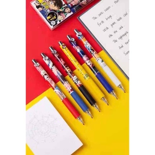 Males Character Blue Gel Pen 6 pcs