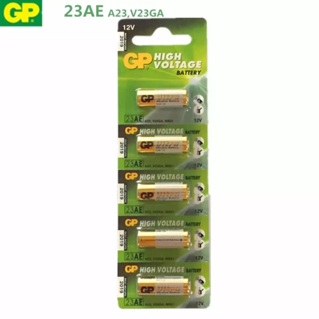 พร้อมส่ง！！ ถ่าน23A 12V ถ่านGP Battery ถ่านAlkaline Battery 12V.(1แพ็ค 5ก้อน)ถ่านรีโมทรถยนต์ กริ่งไร้