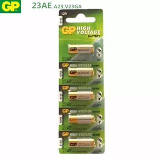 พร้อมส่ง！！ ถ่าน23A 12V ถ่านGP Battery ถ่านAlkaline Battery 12V.(1แพ็ค 5ก้อน)ถ่านรีโมทรถยนต์ กริ่งไร้สาย เป็นต้น