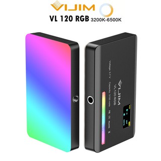 Ulanzi VIJIM VL120 RGB ขนาดเล็กแบบพกพาสีเต็ม 2500K-9000K LED เติมไฟหรี่แสง