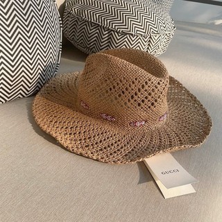 ✨✨𝑁𝑒𝑤 𝐶𝑜𝑙𝑙𝑒𝑐𝑡𝑖𝑜𝑛 ✨✨  หมวกสาน Gucci  ทรง Panama Hat